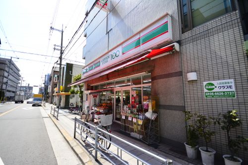 コンビニ　ローソンストア100 阿倍野阪南町店（コンビニ）まで95m