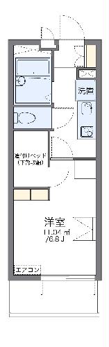 レオパレスレヴェルベールVの間取り写真