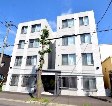 建物外観　都市ガス・ネット無料採用のデザイナーズマンションです♪