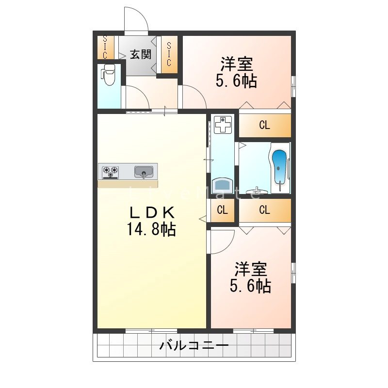 HK磯馴の間取り写真