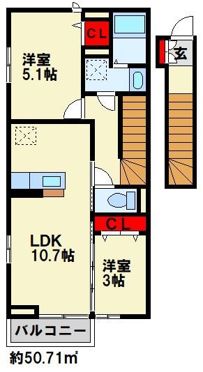 キララCの間取り写真