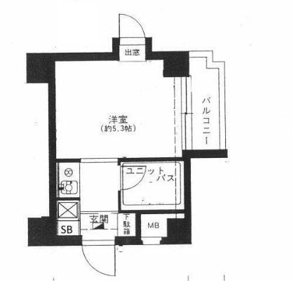 東京メトロ有楽町線 江戸川橋駅 徒歩3分 8階建 築43年の間取り写真