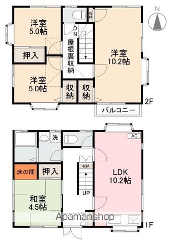 のぞみ福岡町戸建の間取り写真