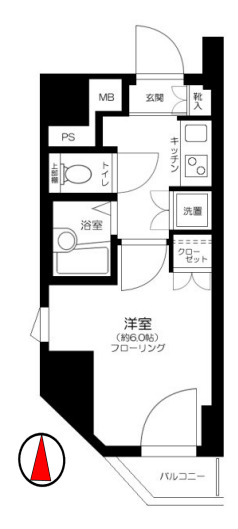 ファーストプレイス菊川の間取り写真
