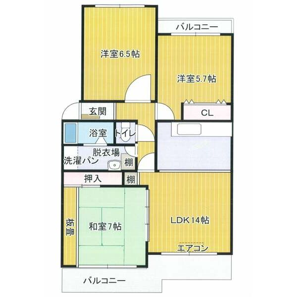 密柑山セピアコートの間取り写真