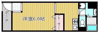 ヒガシハウス北町の間取り写真