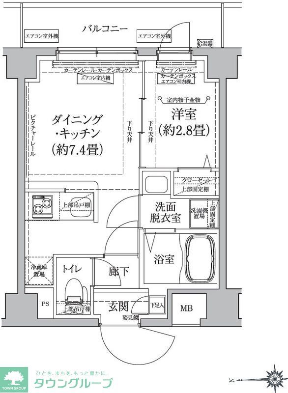 アイルグランデ東京青井の間取り写真
