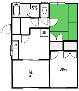 ハイツ星山の間取り