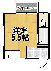 明石市西明石北町のアパートの間取り