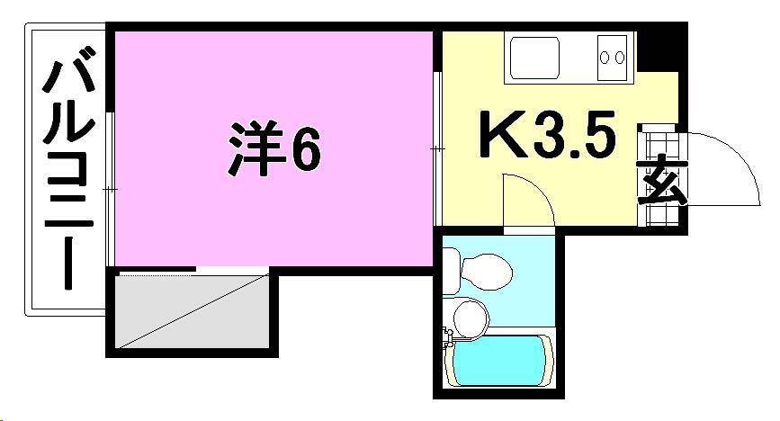 峰ハイツの間取り