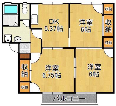 ロイヤルシェル　Ｃ棟の間取り