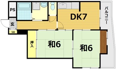 カーディフ山田の間取り