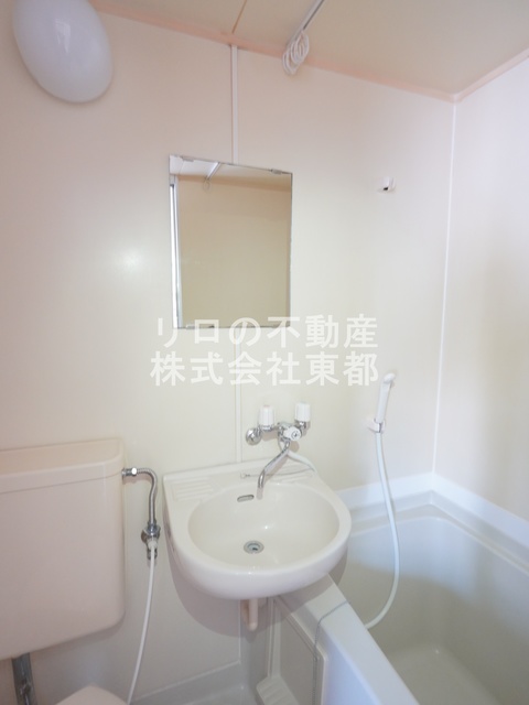 洗面設備　洗面ボウルと鏡もございます☆