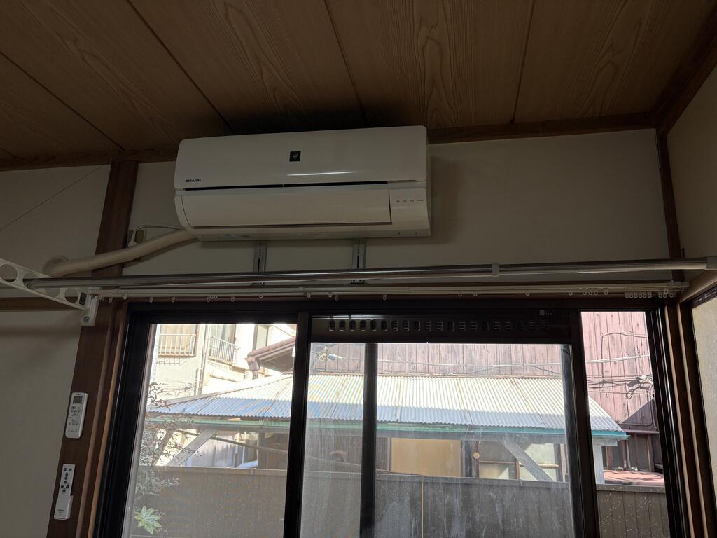 その他設備　エアコン　室内物干し