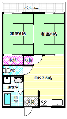 マンションさつきの間取り