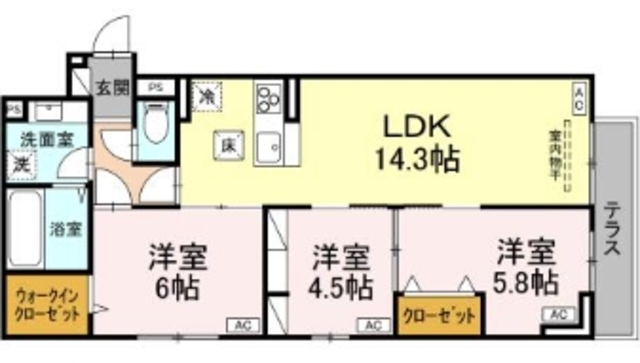 Dスクエア本町の間取り