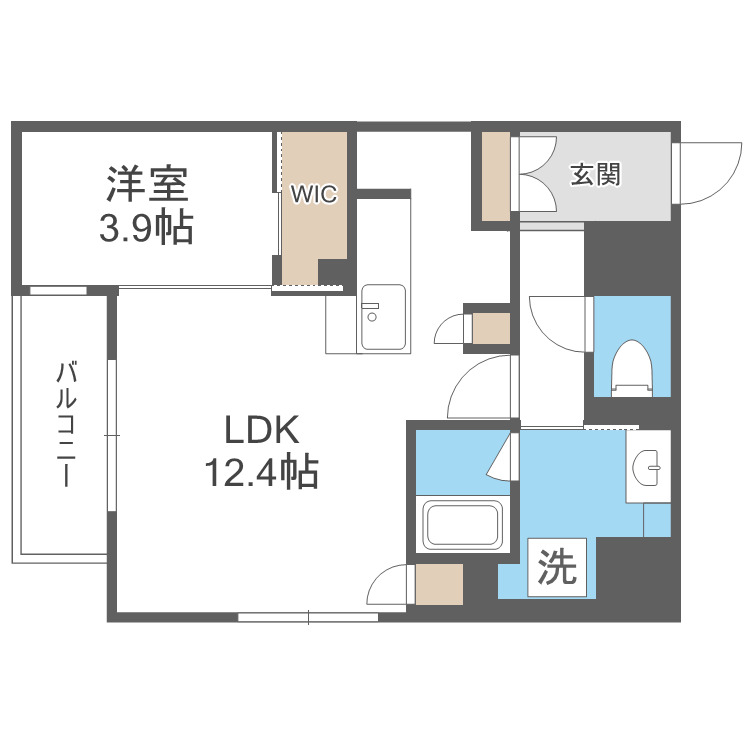 Dimora靭公園の間取り