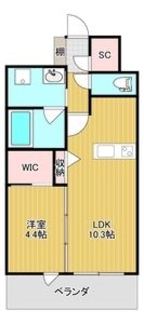 大阪市港区弁天のマンションの間取り