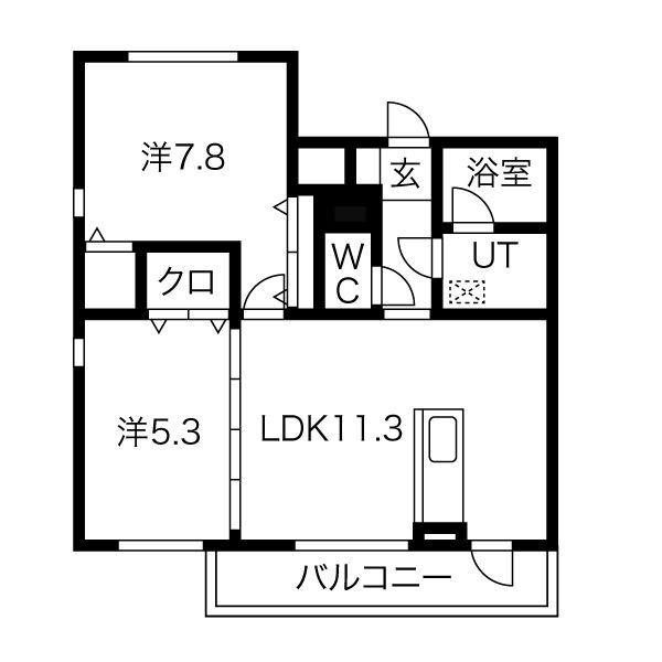 サニーハイツの間取り