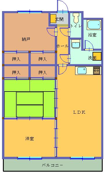 タウンコート２０００の間取り