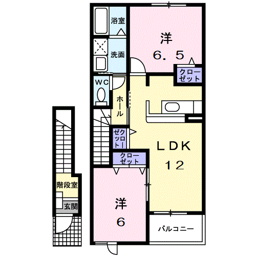 あゆみ壱番館の間取り