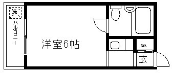 京都市中京区西ノ京西月光町のマンションの間取り