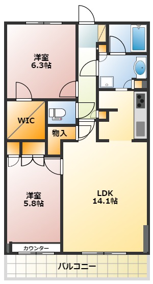 セブンフィールドの間取り