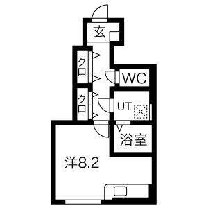 東根市大字野田のアパートの間取り