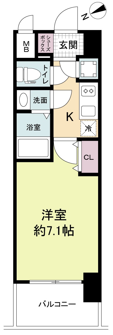 セレニテ京橋クレアの間取り