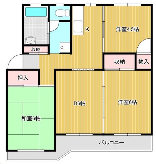 山王ハイツの間取り