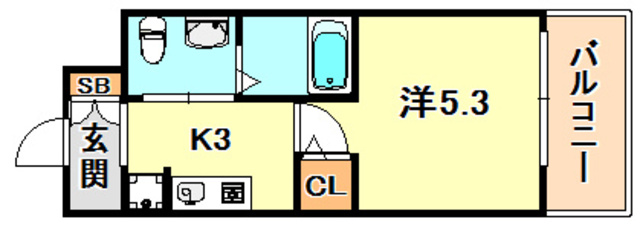 【エスリード神戸ＷＥＳＴの間取り】