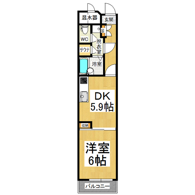 第２コーポかどやの間取り