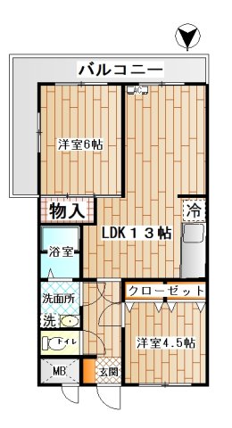 529-7森ビルの間取り