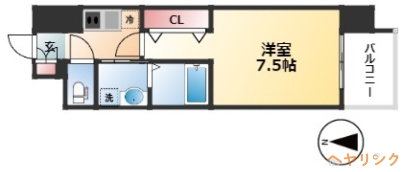 パルティール黒川本通りの間取り