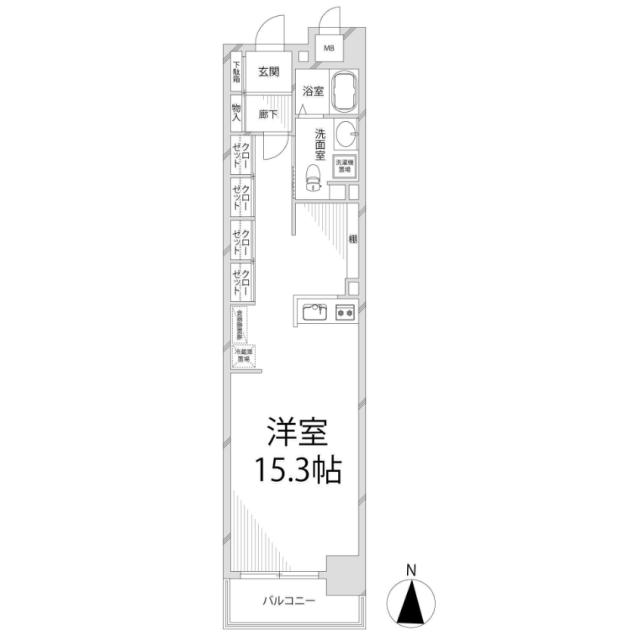 姫路市西新町のマンションの間取り