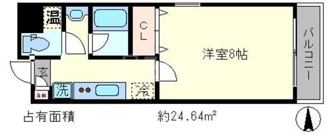 グランコスモ鴨川の間取り