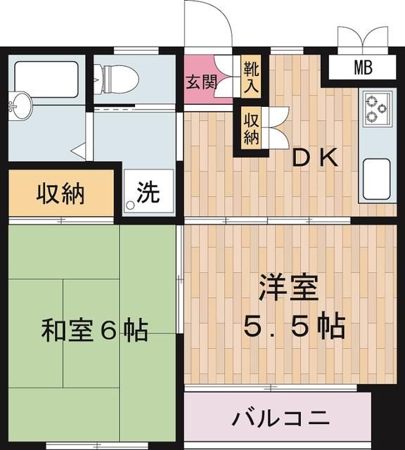 【川崎市川崎区鋼管通のマンションの間取り】