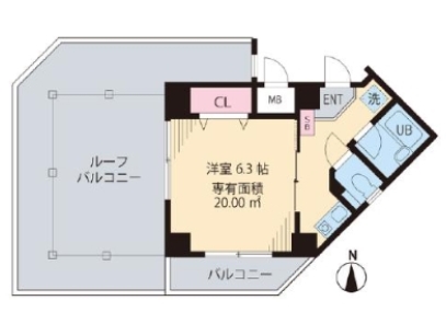 アーク小竹向原の間取り