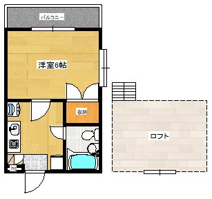 フローレンス仲町Ｂ棟の間取り