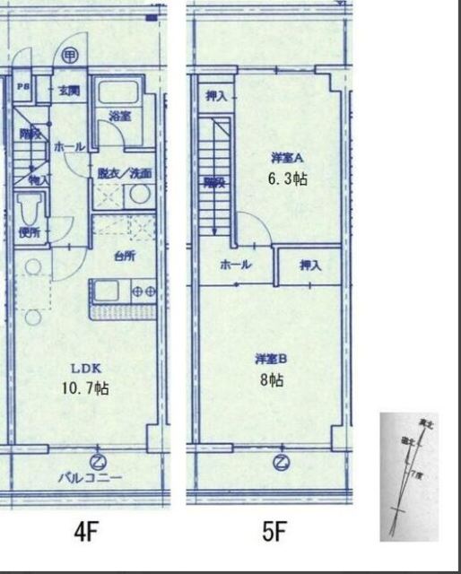 マンションリバーインの間取り