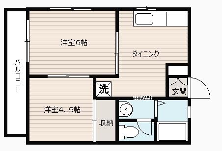 TーメーゾンA棟の間取り