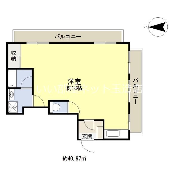 大阪市生野区巽西のマンションの間取り