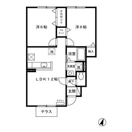 グランモア泉野Iの間取り