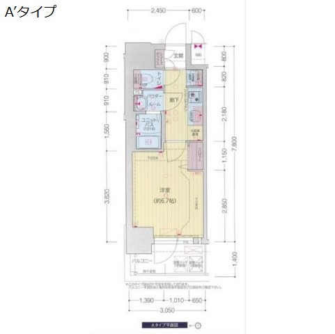 プレサンス太閤通ファシールの間取り