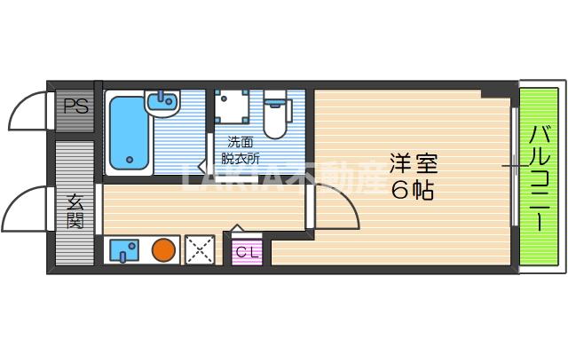 ナニワ5番館の間取り