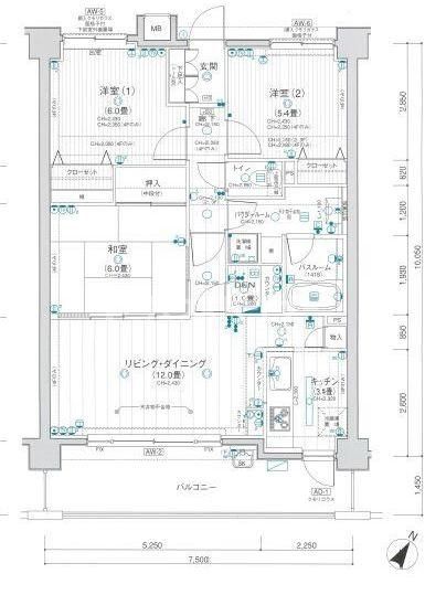 日神パレステージ西千葉の間取り