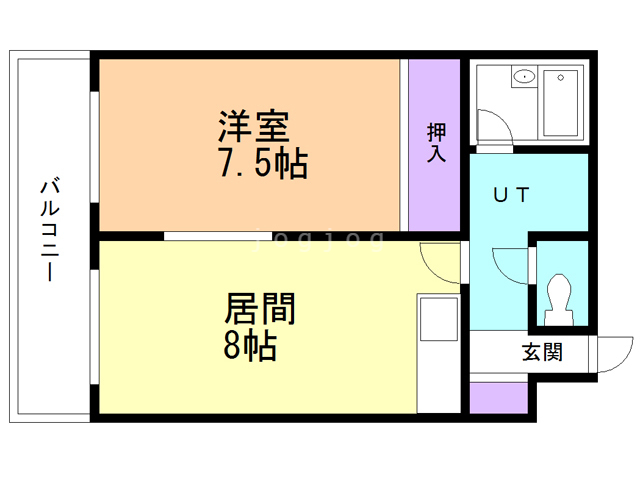 エースハイム琴似の間取り