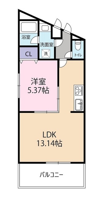 シャトー江ミーナの間取り