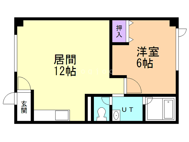 【北斗市七重浜のマンションの間取り】