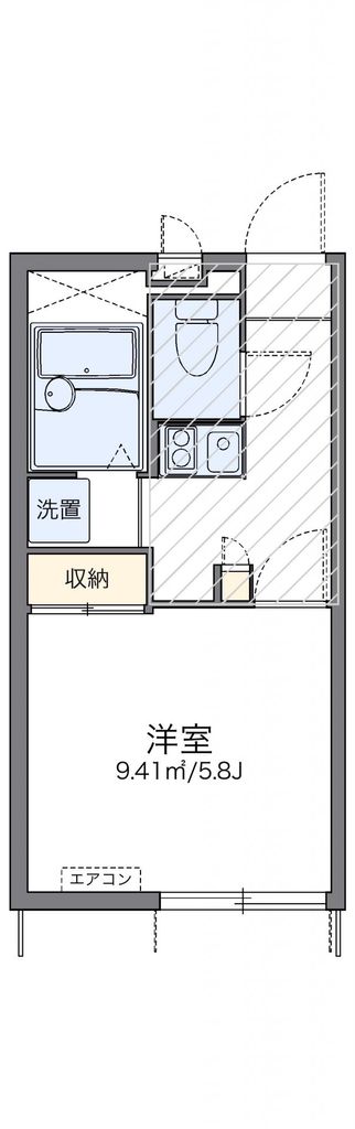 レオパレススペーシア　東池袋の間取り